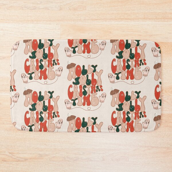 Item preview, holly jolly Christmas time retro design  designed and sold by InnaMGraphic.