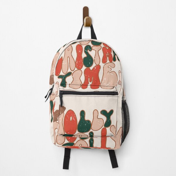 Item preview, holly jolly Christmas time retro design designed and sold by InnaMGraphic.