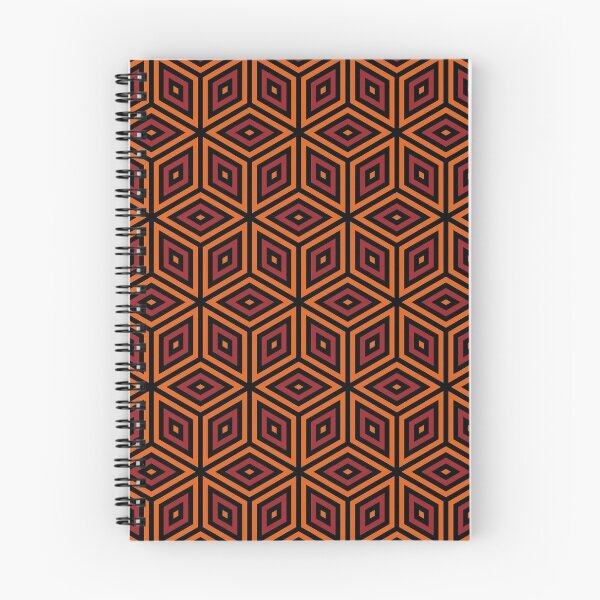 Item preview, Geometric Pattern: Nested Cubes: Orange/Red designed and sold by Red Wolf.