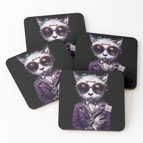 Item preview, Graffiti Punk Rock Pop Gato Animal designed and sold by TheWildFlix.