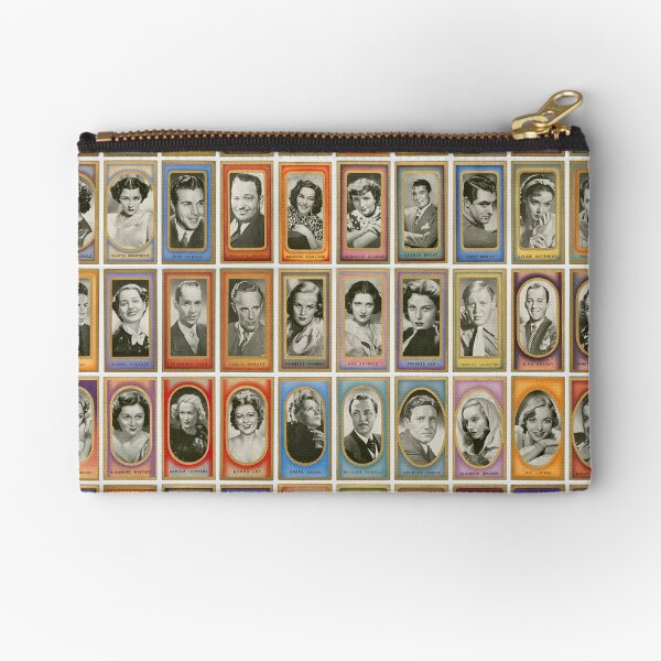 50 male and female film stars from the 1940s Zipper Pouch