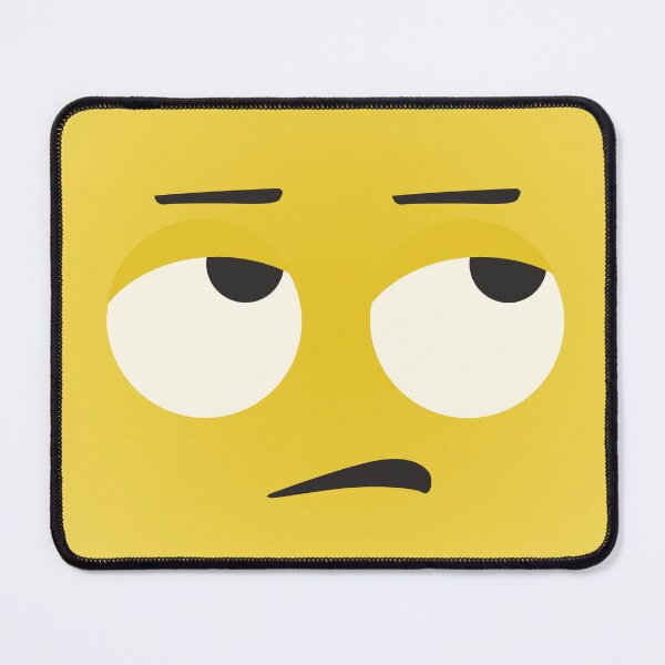 Aperçu de l'œuvre emoji oeil roulant visage carré créée et vendue par debbiedoodarday.