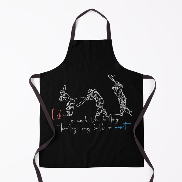 Item preview, Continuous one line art cricket batting with quote: "Life is much like batting, treating every ball on merit." calligraphy typography  designed and sold by scribblelife.