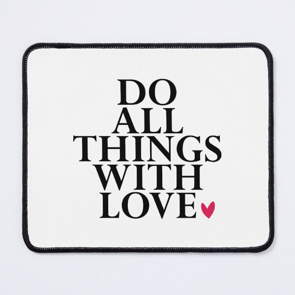 Item preview, Minimal Positive Quote Art Do All Things With Love designed and sold by Valeria-Art.