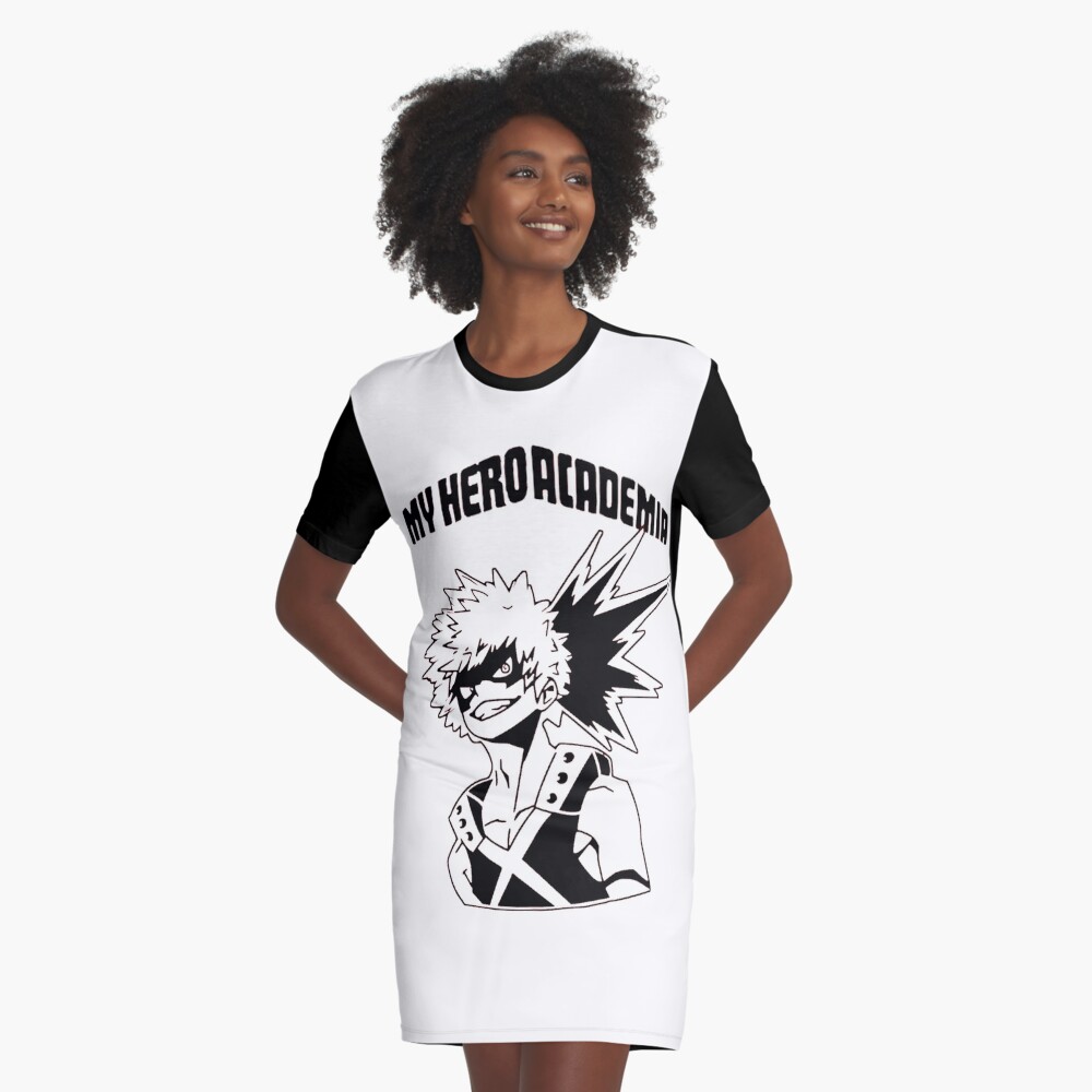 Bakugo Katsuki Explosion King Graphic T Shirt Dress By Otakupapercraft Redbubble