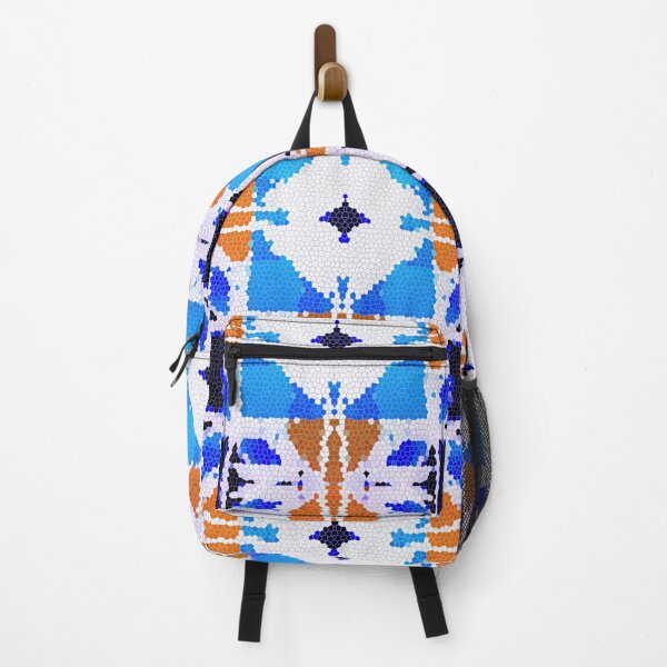 Item preview, Orange and blue mosaic graphics designed and sold by Carré Comme Orange.