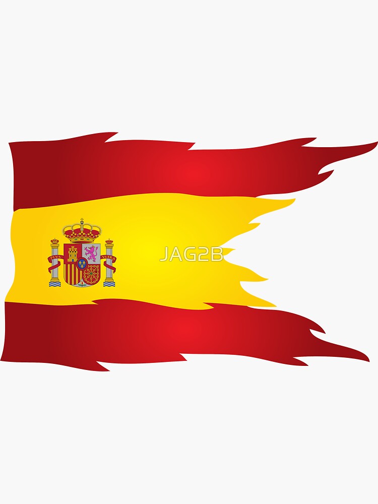 Bandera España efecto rasgado | Pegatina