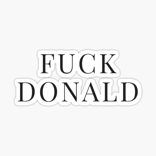 Vista previa del artículo con la obra «Joder Donald Trump», diseñado y vendido por Delpieroo.