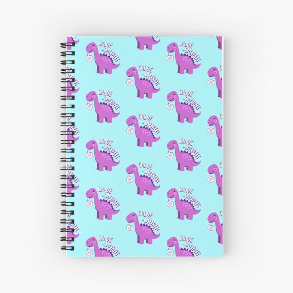 Cuaderno de espiral de dinosaurio personalizado con palmera de dinosaurio  azul, cuaderno personalizado para niños, adolescentes, niñas, mujeres