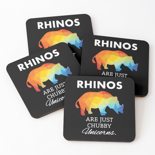 Item preview, Rhinos Are Just Chubby Unicorns Rhinoceros Lover designed and sold by aaronbolser.