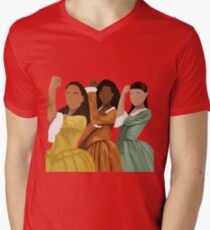 Camiseta para hombre de cuello en v Hermanas Schuyler