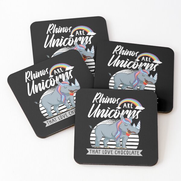 Item preview, Rhinos Are Unicorns That Love Chocolate designed and sold by aaronbolser.