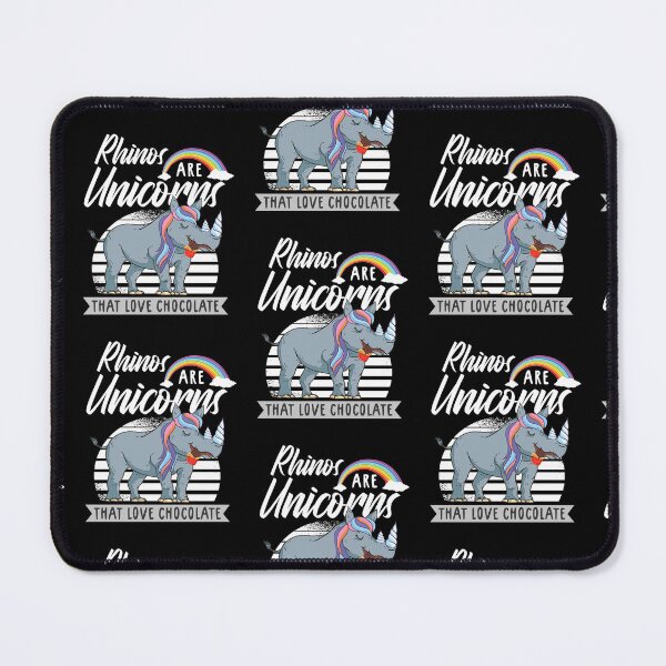 Item preview, Rhinos Are Unicorns That Love Chocolate designed and sold by aaronbolser.