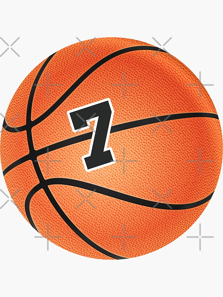 Basketball ball number 7, seven Poster for Sale by TheCultStuff