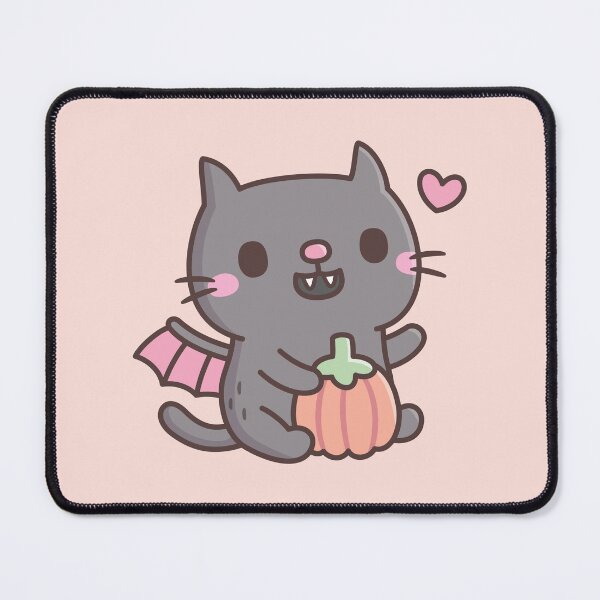 Item preview, Cute Vampire Cat With Bat Wings With Pumpkin designed and sold by rustydoodle.