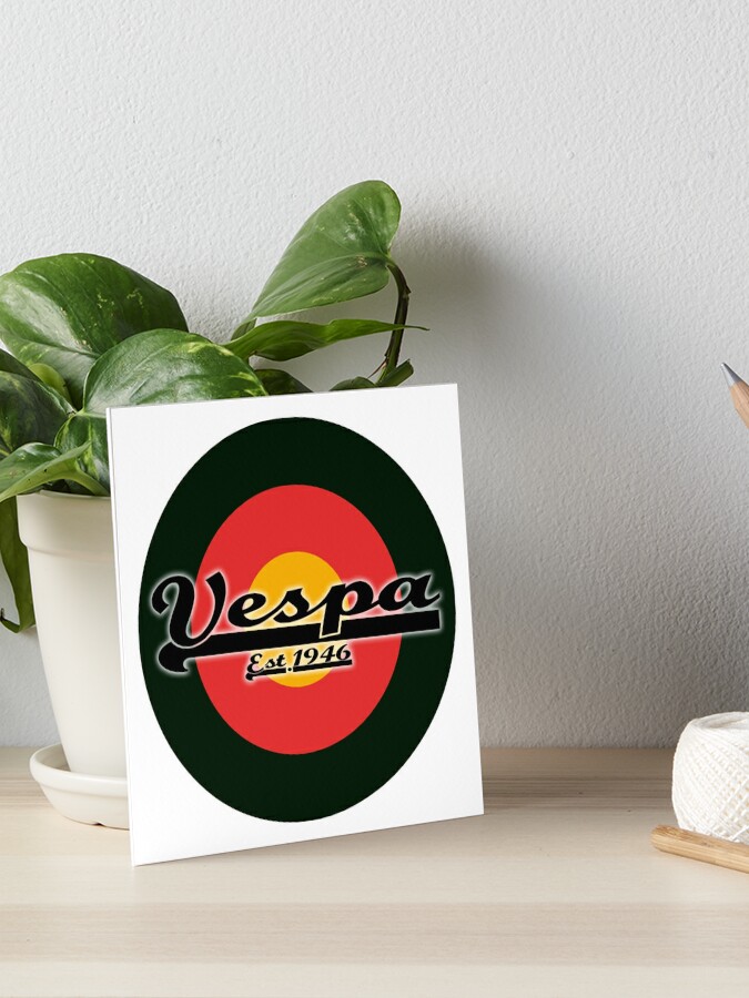 Team Vespa Logo Auf Deutsch Belgien Flagge Mod Ziel Galeriedruck Von Scooterstreet Redbubble