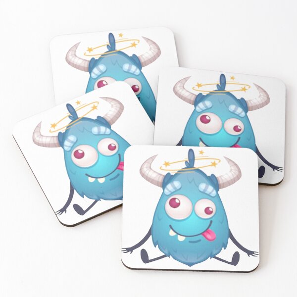 Item preview, Cute blue halloween monster cartoon designed and sold by BEAUTY ⭐⭐⭐⭐⭐.
