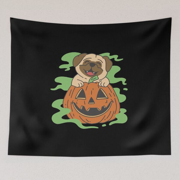 Item preview, Pug Halloween Pumpkin designed and sold by DerSenat.