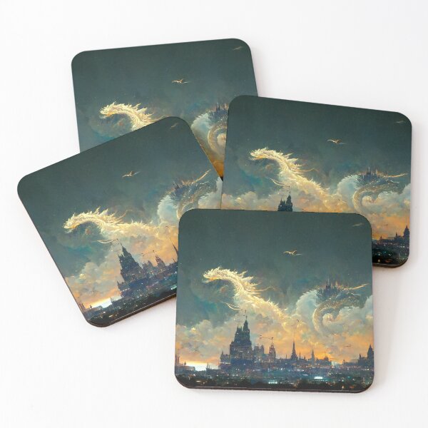 Item preview, Dragon Over City  designed and sold by Arulsha.