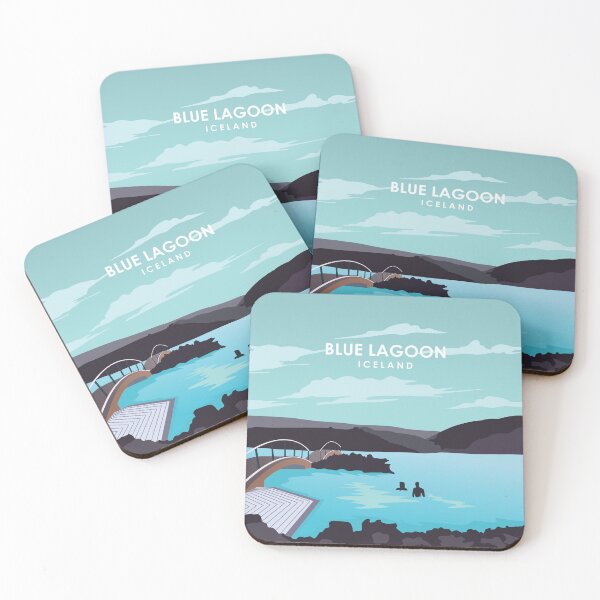 Item preview, Blue Lagoon Iceland Minimalistic Travel Poster designed and sold by Stadify.