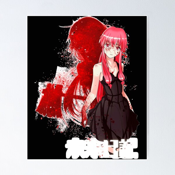 3755 Anime Future Diary Mirai Nikki Gasai Yuno wall Poster Scroll