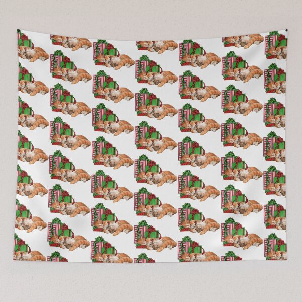 Item preview, Cute Cat, Mouse and Christmas Presents designed and sold by MurphyMorganGifts.