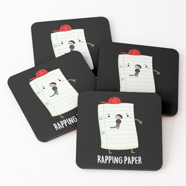 Item preview, Rapping Paper Funny Paper Puns (Dark BG) designed and sold by punnybone.