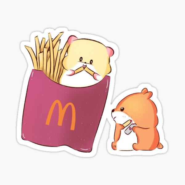 Item preview, Hamster | Hamster Lover - French fries designed and sold by FennyWijayaMomo.