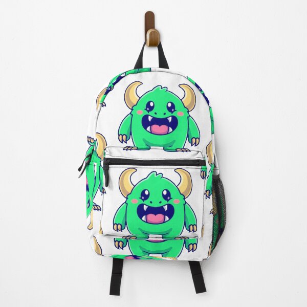 Item preview, Cute green halloween monster with mouth wide open cartoon designed and sold by BEAUTY ⭐⭐⭐⭐⭐.