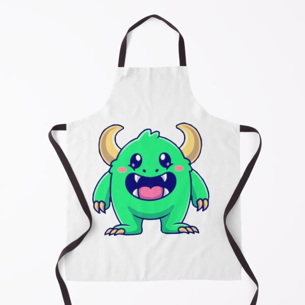 Item preview, Cute green halloween monster with mouth wide open cartoon designed and sold by BEAUTY ⭐⭐⭐⭐⭐.