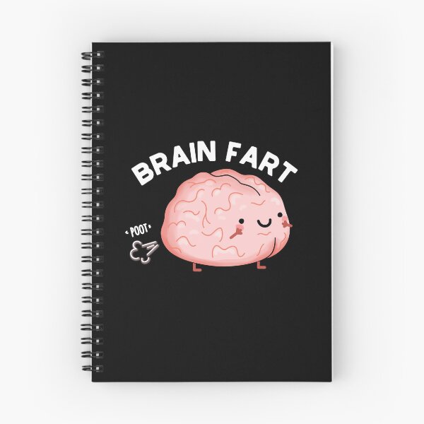 Item preview, Brain Fart Funny Brain Puns (Dark BG) designed and sold by punnybone.