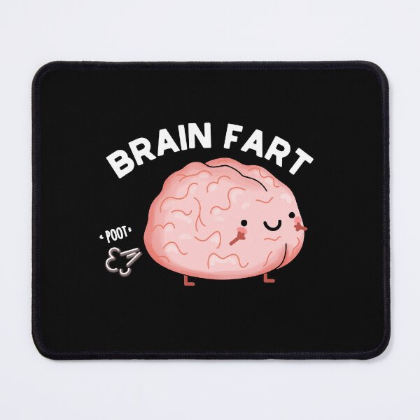 Item preview, Brain Fart Funny Brain Puns (Dark BG) designed and sold by punnybone.