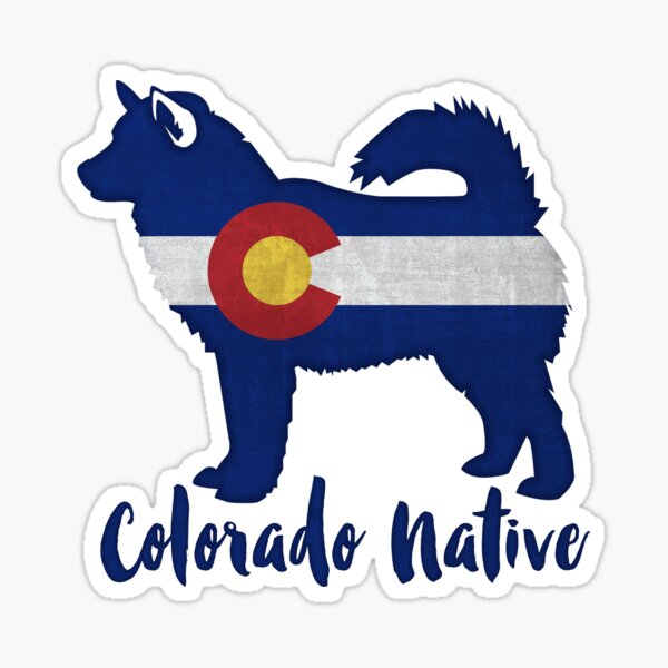 Alaskan Malamute Colorado Native Sticker