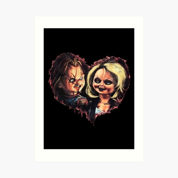 Chucky Tiffany Scary Art Print For Sale By Sofiamarshall64 Redbubble