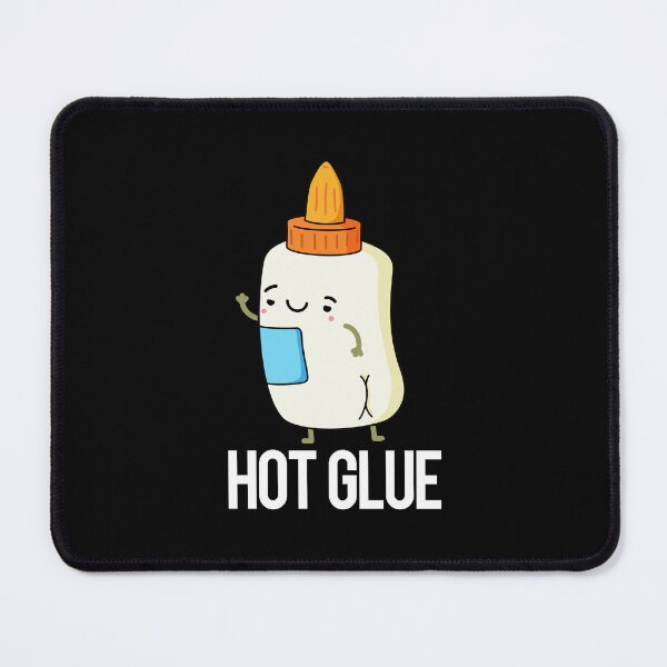 Item preview, Hot Glue Funny Puns (Dark BG) designed and sold by punnybone.