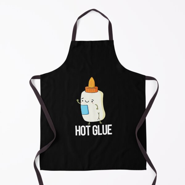 Item preview, Hot Glue Funny Puns (Dark BG) designed and sold by punnybone.