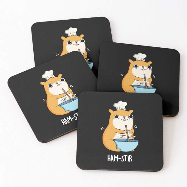 Item preview, Hamstir Funny Chef Hamster Puns (Dark BG) designed and sold by punnybone.