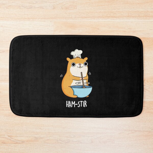 Item preview, Hamstir Funny Chef Hamster Puns (Dark BG) designed and sold by punnybone.