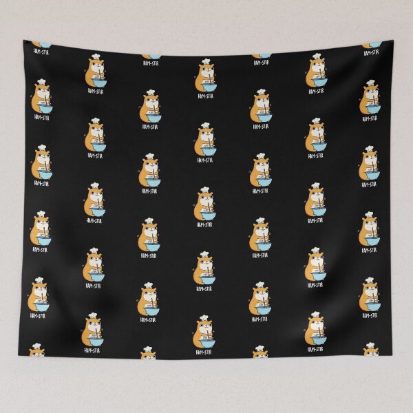 Item preview, Hamstir Funny Chef Hamster Puns (Dark BG) designed and sold by punnybone.