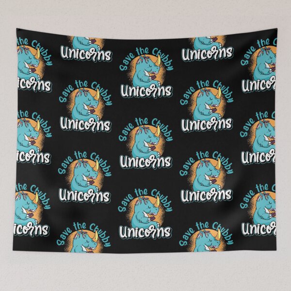 Item preview, Save The Chubby Unicorn Rhino Funny Rhino designed and sold by aaronbolser.