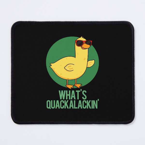 Item preview, What's Quackalackin Funny Duck Puns (Dark BG) designed and sold by punnybone.