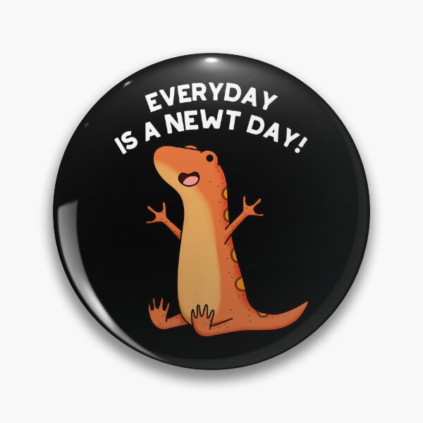Item preview, Everyday's A Newt Day Funny Salamander Puns (Dark BG) designed and sold by punnybone.