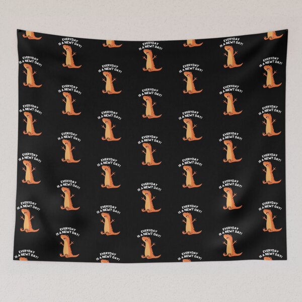Item preview, Everyday's A Newt Day Funny Salamander Puns (Dark BG) designed and sold by punnybone.