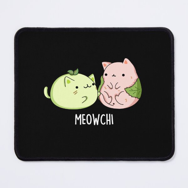 Item preview, Meowchi Funny Mochi Puns (Dark BG) designed and sold by punnybone.