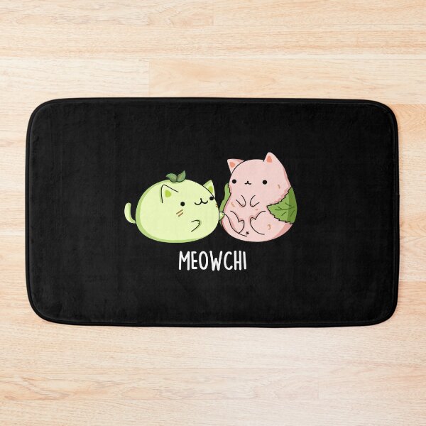 Item preview, Meowchi Funny Mochi Puns (Dark BG) designed and sold by punnybone.