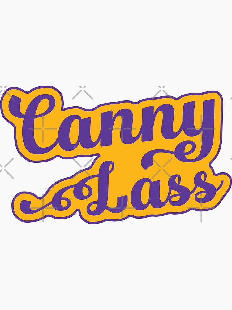 "Canny Lass, Geordie, Newcastle Slang Dialect" Sticker for Sale by