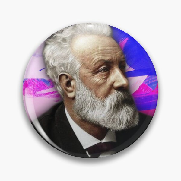 Artikelvorschau, Jules Verne-Kunstwerk | Jules Verne-Porträt | Jules Verne Wandkunst entworfen und verkauft von Suyogsonar25.
