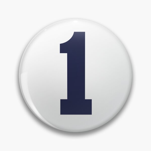 Item preview, Number 1, Marine blue one, Sports number 1 designed and sold by TheCultStuff.