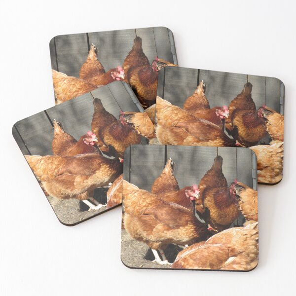 Item preview, Orange brown chickens designed and sold by greentiger1.