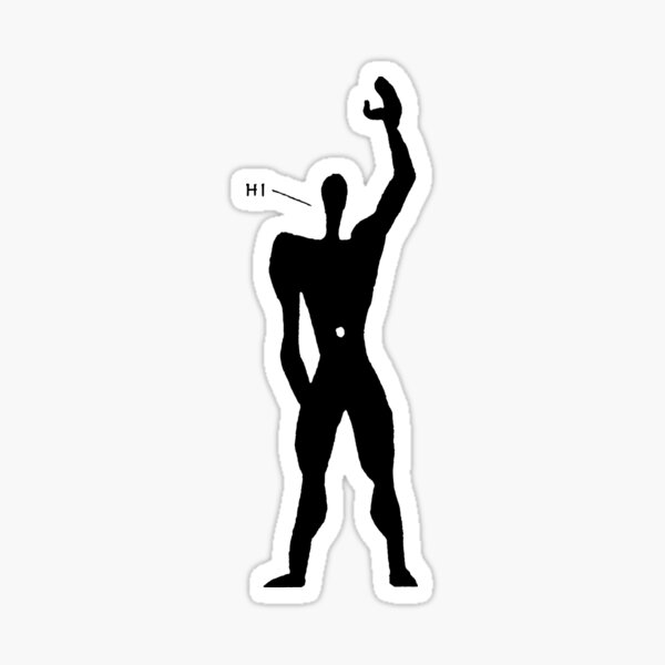 Le Corbusier - The Friendly Modular Man Sticker
